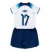 Billige England Bukayo Saka #17 Børnetøj Hjemmebanetrøje til baby VM 2022 Kortærmet (+ korte bukser)